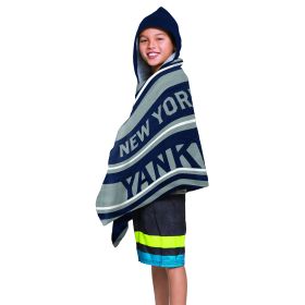 MLB 606 Yankees - Juvy Hooded Towel, 22"X51"