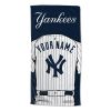 [Personalization Only] OFFICIAL MLB Jersey Personalized Beach Towel - New York Yankees