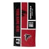 [Personalization Only] OFFICIAL NFL Colorblock Personalized Beach Towel - Falcons