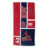 [Personalization Only] OFFICIAL MLB Colorblock Personalized Beach Towel - Cardinals