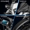 Electric Bike; 400W Electric Commuter Bikes;  Folding Ebike 16'' Electric Bicycle with 48V 10Ah Battery;  20MPH Adults/Teens City E Bike