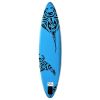 Inflatable Stand Up Paddleboard Set 126"x29.9"x5.9" Blue