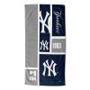 [Personalization Only] OFFICIAL MLB Colorblock Personalized Beach Towel - Yankees