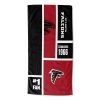 [Personalization Only] OFFICIAL NFL Colorblock Personalized Beach Towel - Falcons