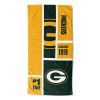 [Personalization Only] OFFICIAL NFL Colorblock Personalized Beach Towel - Packers