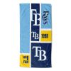 [Personalization Only] OFFICIAL MLB Colorblock Personalized Beach Towel - Rays