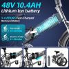 ZHENGBU X6 20inch 400W 10.4AH Electric bicycle Small men and women help ebike ultra-light folding electric bike