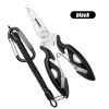 Luya Pliers Stainless Steel Curved Mouth Fish Line Scissors Multi-functional Clip Fish Line Sub Ring Opening Fishing Tools